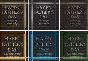 20's Happy Fathers Day Vector Backgrounds - Kostenloses vector #158505